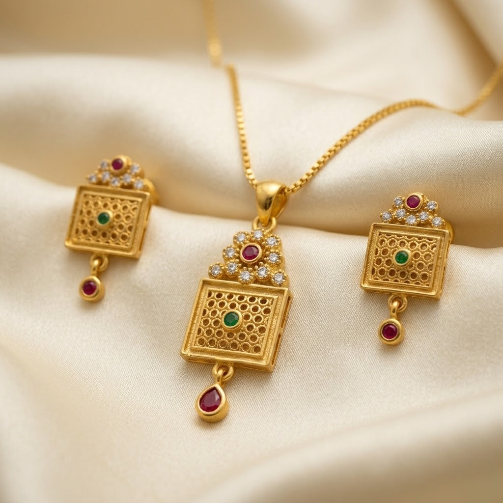 Square Harmony Pendant Set