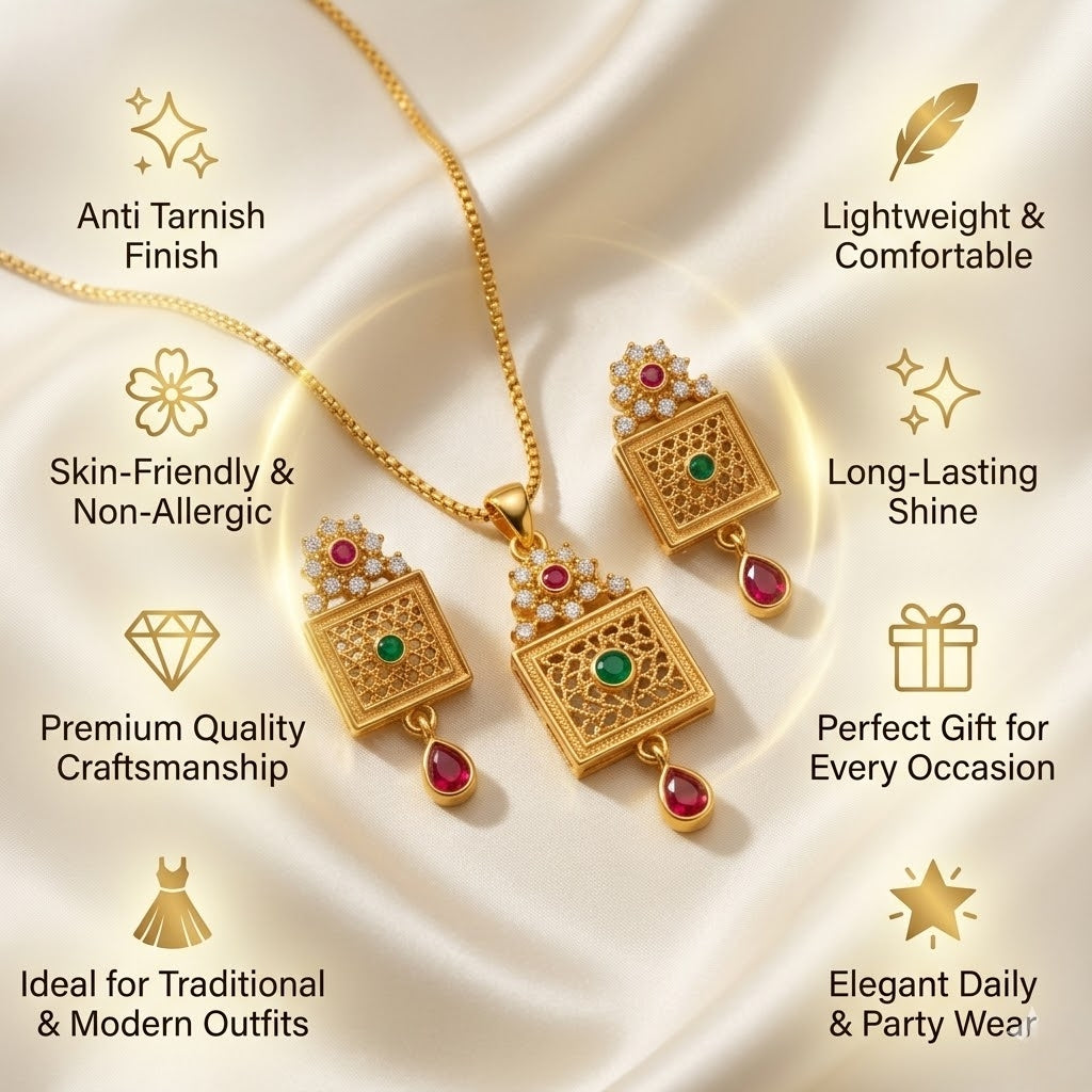 Square Harmony Pendant Set