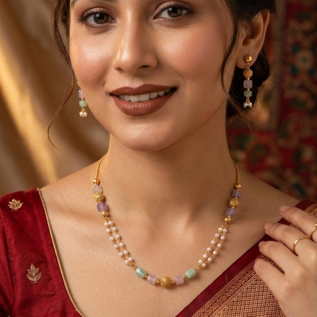 Pearl Glow Necklace Set
