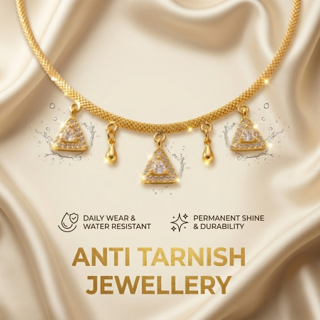 Elegant Triangle Crystal Necklace